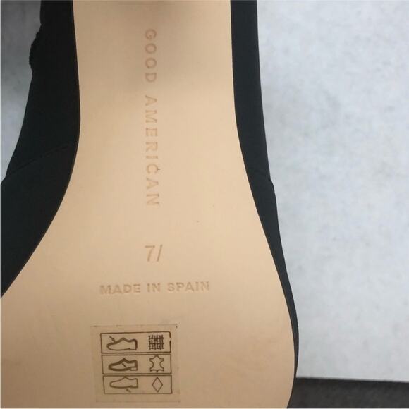 Good American The Icon Bootie Black Neoprene NEW - Picture 7 of 11